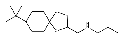 1,4-Dioxaspiro[4.5]decane-2-methanamine, 8-(1,1-dimethylethyl)-N-propyl-|螺胺杂质4