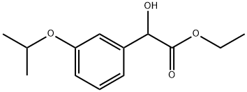 Ethyl α-hydroxy-3-(1-methylethoxy)benzeneacetate 结构式