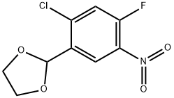 2-(2-chloro-4-fluoro-5-nitrophenyl)-1,3-dioxolane Structure