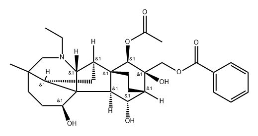 アコニカルカミンB 化学構造式