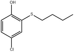 2-(butylthio)-4-chlorophenol,127557-56-6,结构式