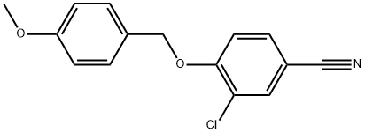 3-Chloro-4-[(4-methoxyphenyl)methoxy]benzonitrile Structure