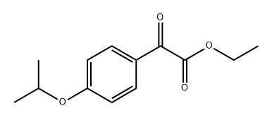 Benzeneacetic acid, 4-(1-methylethoxy)-α-oxo-, ethyl ester Structure