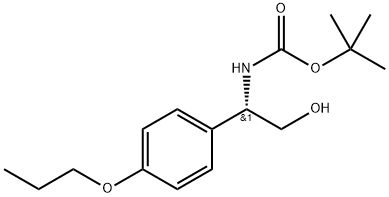 (S)-2-(BOC-氨基)-2-(4-丙氧基苯基)乙醇, 1276021-73-8, 结构式