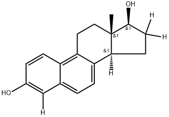 17Β‐ジヒドロエキリン‐4,16,16‐D3 化学構造式