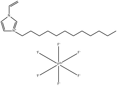 1H-Imidazolium, 1-dodecyl-3-ethenyl-, hexafluorophosphate(1-) (1:1) Structure