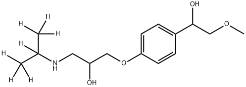 α-Hydroxymetoprolol-d7 (iso-propyl-d7) (mixture of stereoisomers) Struktur