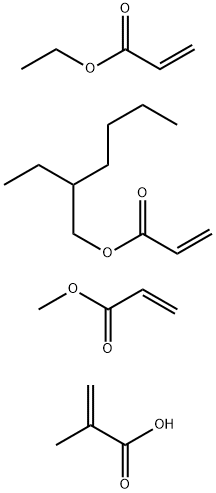 2-Propenoic acid, 2-methyl-, polymer with 2-ethylhexyl 2-propenoate, ethyl 2-propenoate and methyl 2-propenoate Structure