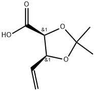 L-erythro-Pent-4-enonic acid, 4,5-dideoxy-2,3-O-(1-methylethylidene)- Struktur