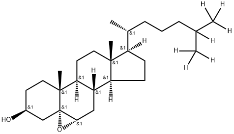 cholestanol, 5α,6α-epoxy-d7 化学構造式