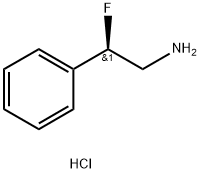 (R)-β-Fluorobenzeneethanamine hydrochloride, 127708-38-7, 结构式