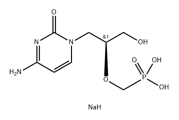 Cidofovir sodium 化学構造式