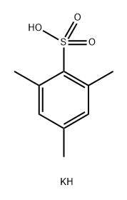 Benzenesulfonic acid, 2,4,6-trimethyl-, potassium salt (1:1) 化学構造式