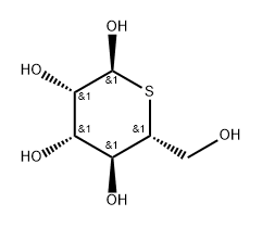 α-D-Mannopyranose, 5-thio- Structure