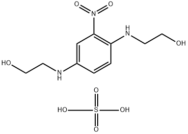 2,2'-((2-硝基-1,4-亚苯基)双(氮杂二基))双(乙烷-1-醇)硫酸盐,1279882-85-7,结构式