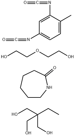 1,3-Propanediol, 2-ethyl-2-(hydroxymethyl)-, polymer with 2,4-diisocyanato-1-methylbenzene and 2,2'-oxybis[ethanol], caprolactam-blocked 结构式