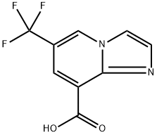 6-(三氟甲基)咪唑并[1,2-A]吡啶-8-羧酸,1281972-92-6,结构式