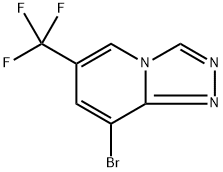 8-溴-6-(三氟甲基)-[1,2,4]三唑并[4,3-A]吡啶, 1281973-04-3, 结构式