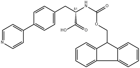 Fmoc-L-4-Phe(4-Pyridynl)-OH Structure