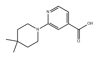 2-(4,4-Dimethylpiperidin-1-yl)isonicotinic acid Structure