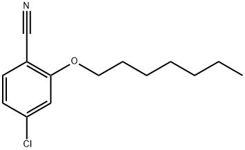 4-Chloro-2-(heptyloxy)benzonitrile 结构式