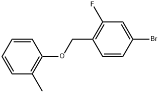 4-Bromo-2-fluoro-1-[(2-methylphenoxy)methyl]benzene 结构式