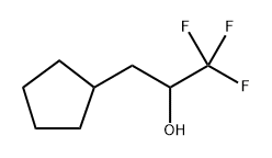 Cyclopentaneethanol, α-(trifluoromethyl)- Structure