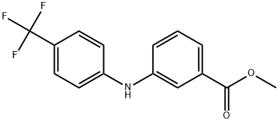 3-[N-(4-三氟甲基苯基)氨基]苯甲酸甲酯 结构式