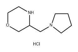 Morpholine, 3-(1-pyrrolidinylmethyl)-,dihydrochloride 化学構造式