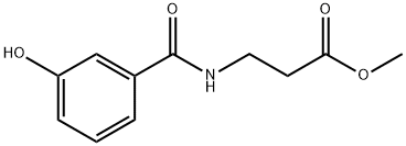 β-Alanine, N-(3-hydroxybenzoyl)-, methyl ester 结构式