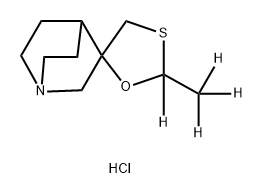 rac-Cevimeline-d4 HCl 化学構造式