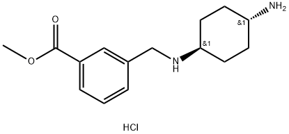 Methyl 3-[(1R*,4R*)-4-aminocyclohexylamino]methylbenzoate dihydrochloride Structure