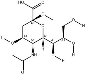 N-acetylneuraminic acid methyl glycoside Structure