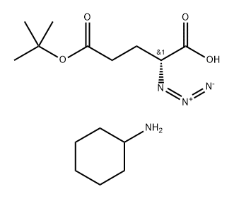 D-azidoglutaMic acid Mono-tert-butyl ester CHA salt Struktur