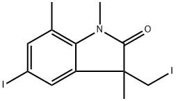 5-iodo-3-(iodomethyl)-1,3,7-trimethylindolin-2-one Structure