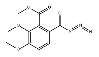 Benzoic acid, 6-(azidocarbonyl)-2,3-dimethoxy-, methyl ester 化学構造式