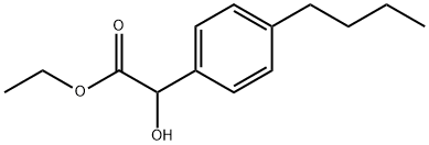 Ethyl 4-butyl-α-hydroxybenzeneacetate 化学構造式