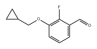 3-(cyclopropylmethoxy)-2-fluorobenzaldehyde 化学構造式