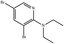 3,5-dibromo-N,N-diethylpyridin-2-amine 结构式