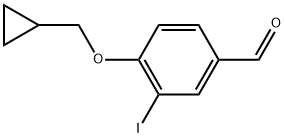 4-(Cyclopropylmethoxy)-3-iodobenzaldehyde,1289064-00-1,结构式