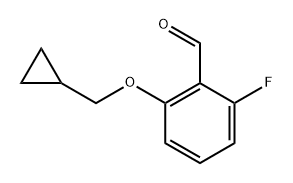 2-Cyclopropylmethoxy-6-fluoro-benzaldehyde Structure