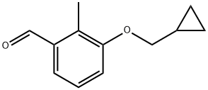 3-(Cyclopropylmethoxy)-2-methylbenzaldehyde Struktur