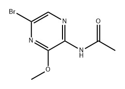 N-(5-bromo-3-methoxypyrazin-2-yl)acetamide Structure