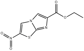 ethyl 2-nitroimidazo[2,1-b]thiazole-6-carboxylate 化学構造式
