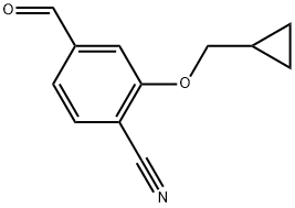 2-(Cyclopropylmethoxy)-4-formylbenzonitrile,1289171-37-4,结构式