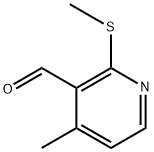 4-Methyl-2-(methylthio)-3-pyridinecarboxaldehyde 化学構造式