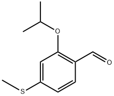 2-isopropoxy-4-(methylthio)benzaldehyde,1289192-89-7,结构式