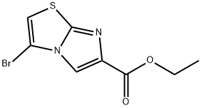 ethyl 3-bromoimidazo[2,1-b]thiazole-6-carboxylate Struktur