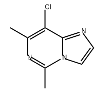 8-氯-5,7-二甲基咪唑并[1,2-C]嘧啶 结构式