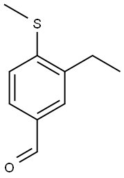 3-ethyl-4-(methylthio)benzaldehyde Structure